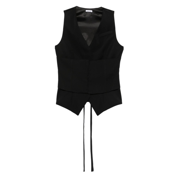 tie waist vest
