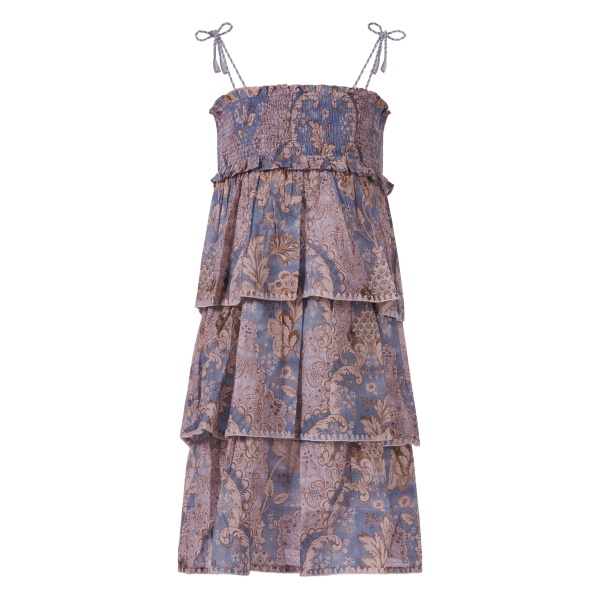 tiered ruffled dress