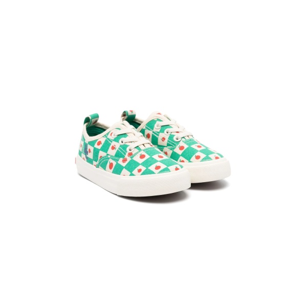 tomato-print checked sneakers