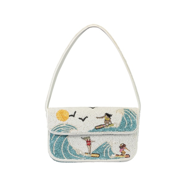 Tommy Surf Babes beaded bag