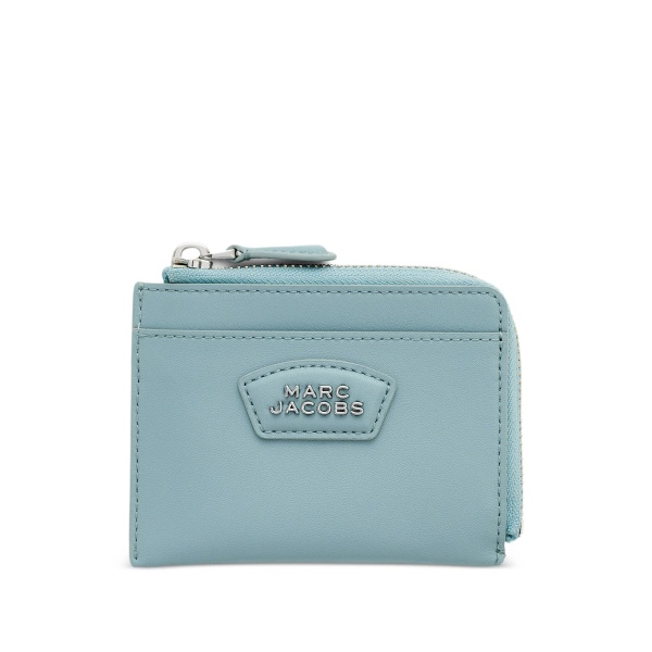 top-zip leather wallet