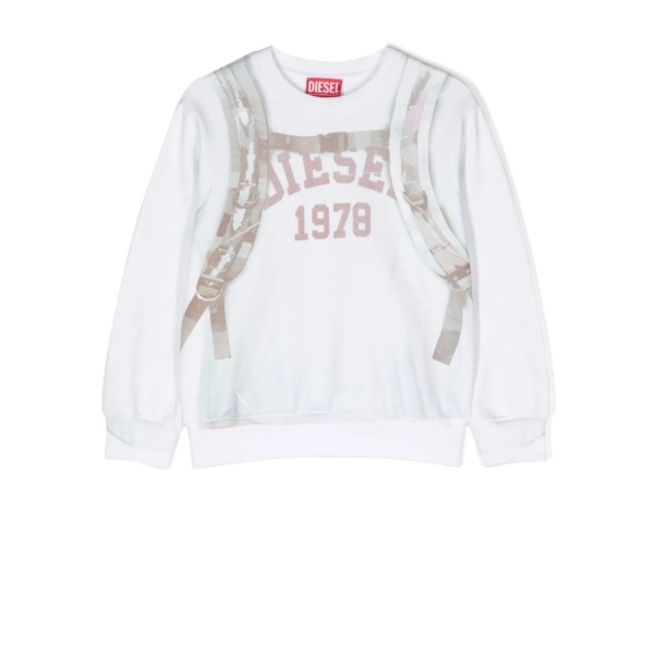 trompe l'oeil print sweater