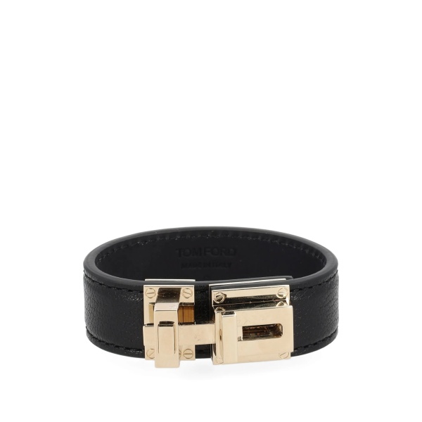turnlock leather bracelet