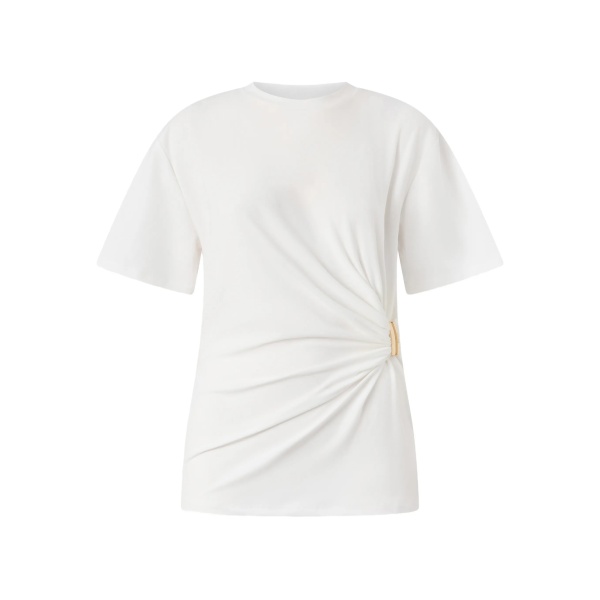 twisted-detail T-shirt