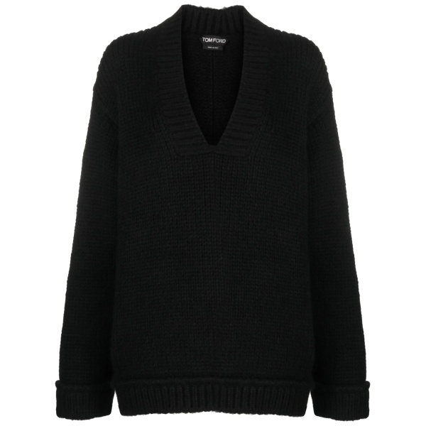 V-neck pullover jumper