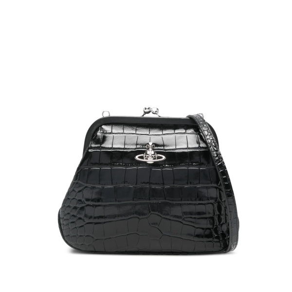 Vivienne Orb embossed clutch bag