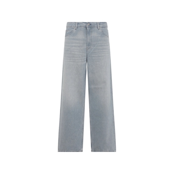 washed-effect jeans