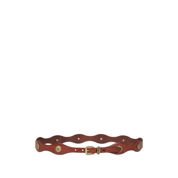 wavy leather belt