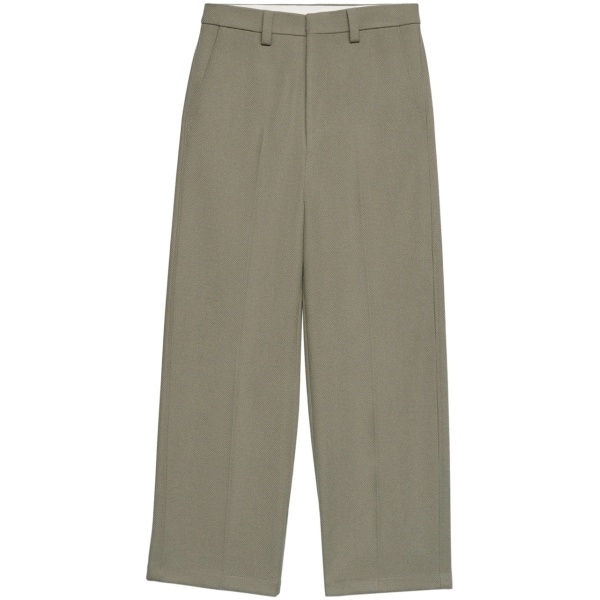 wide-leg knitted trousers