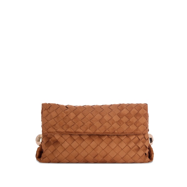 woven-design clutch bag