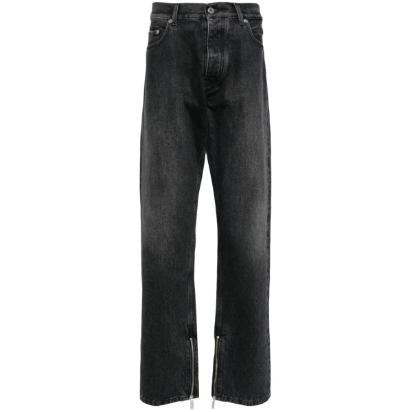 zip-detail straigh-leg jeans