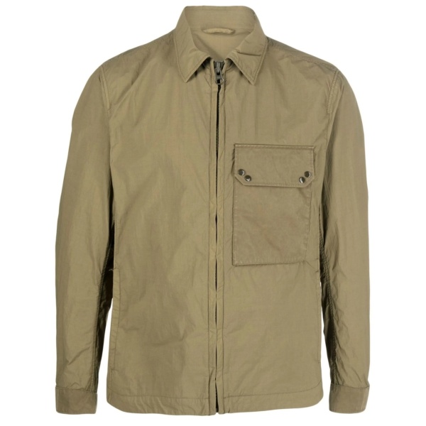 zip-fastening shirt jacket