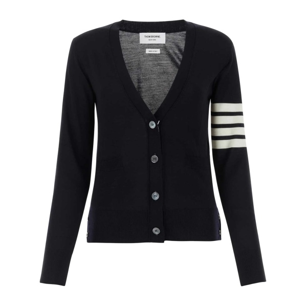 4-Bar merino wool cardigan