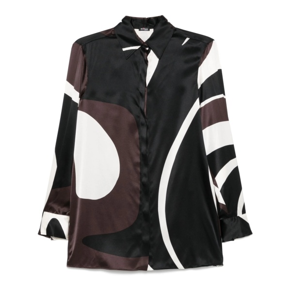 abstract-print shirt