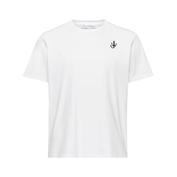 Anchor-embroidered T-shirt