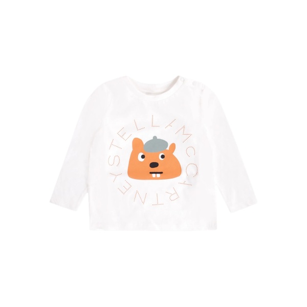 animal-print long-sleeve T-shirt