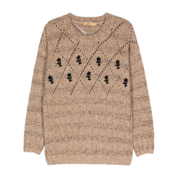 Antonio metallic-threading jumper