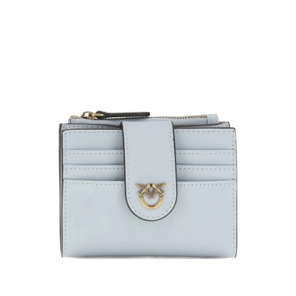 appliqué zipped wallet