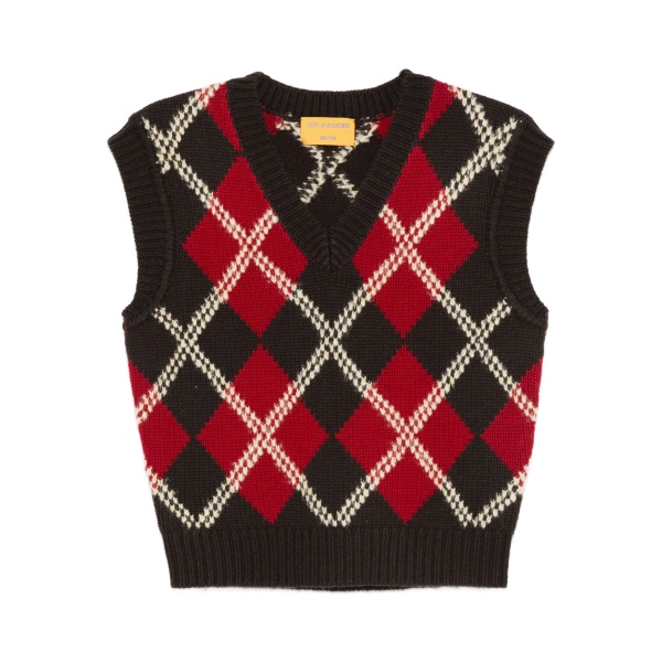 argyle sleeveless vest
