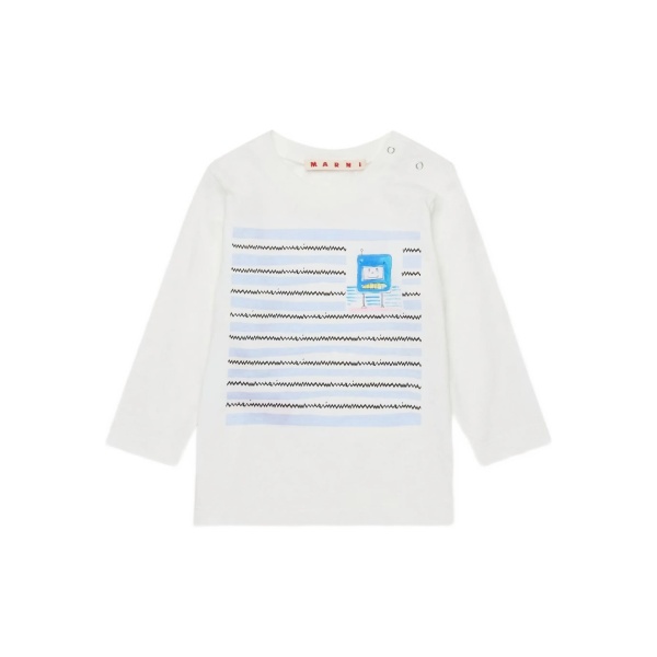 artwork-print longsleeve T-shirt
