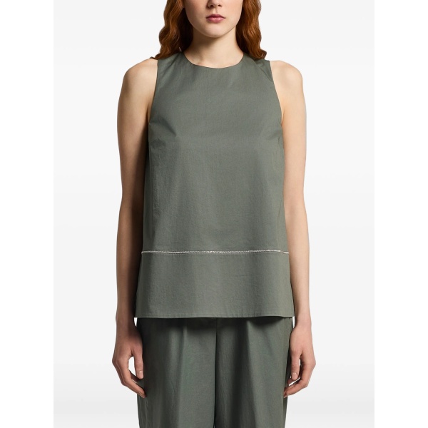 bead-detail blouse