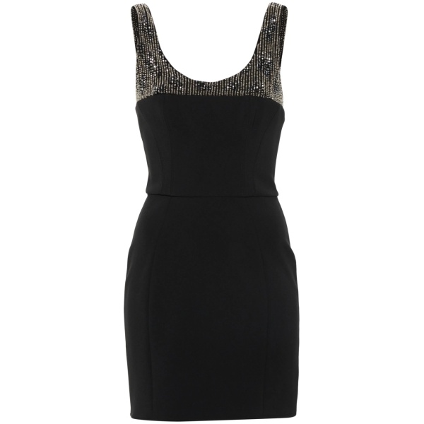 bead-embellished mini dress