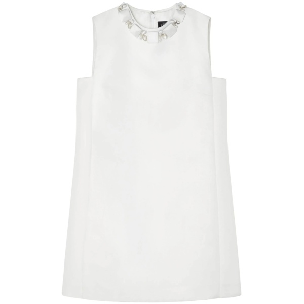 bead-embellished minidress