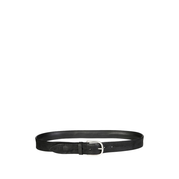 Blade textured leather belt