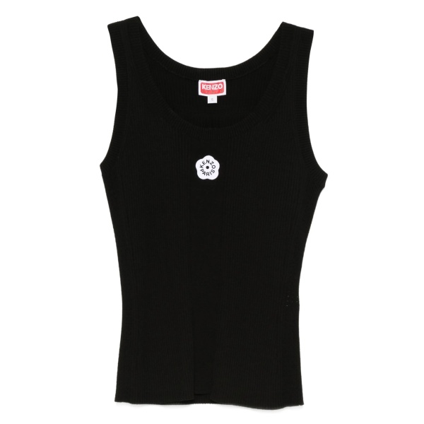 'Boke Flower 2.0' embroidered ribbed top