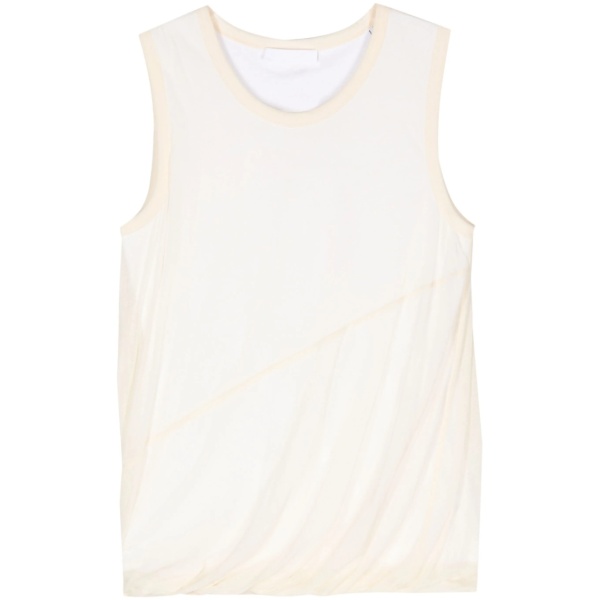 Bubble cotton tank top