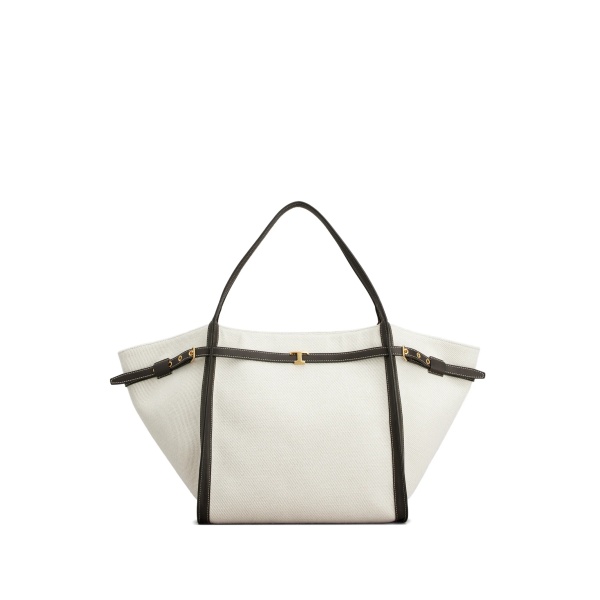buckle strap tote bag