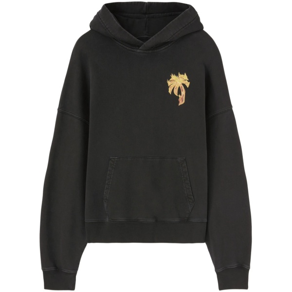 Burning Palm cotton hoodie