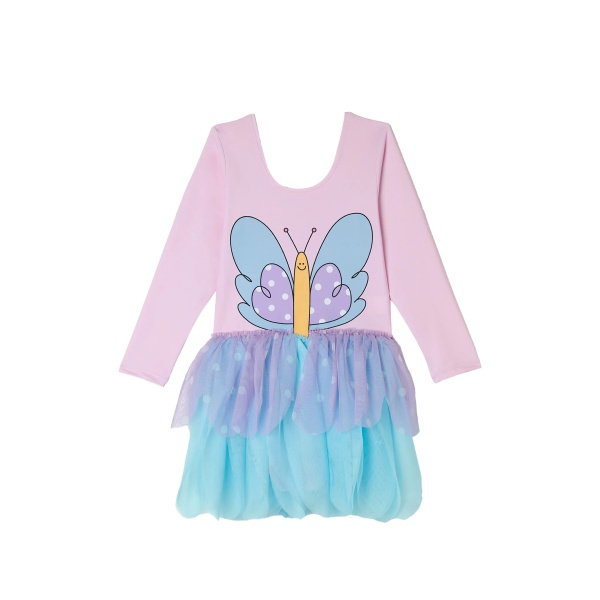 butterfly polka-dot dress