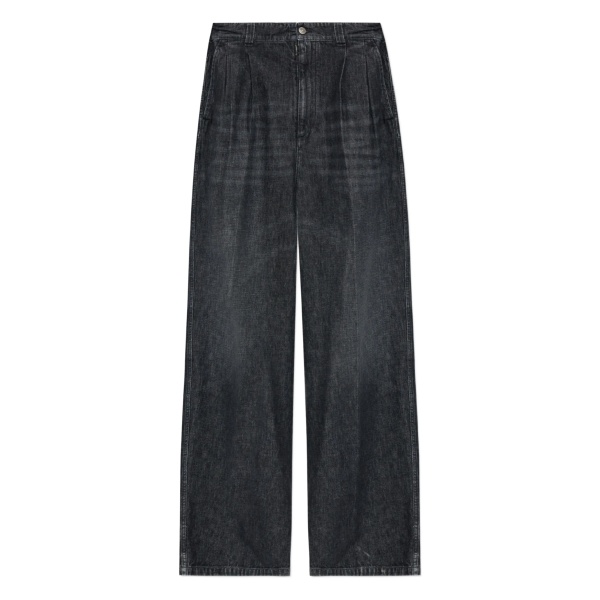 button-fastening jeans