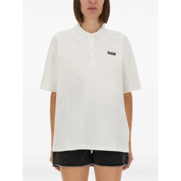 buttoned logo-detail polo shirt