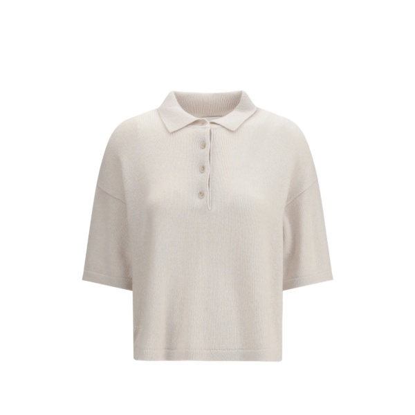 buttoned polo knitwear