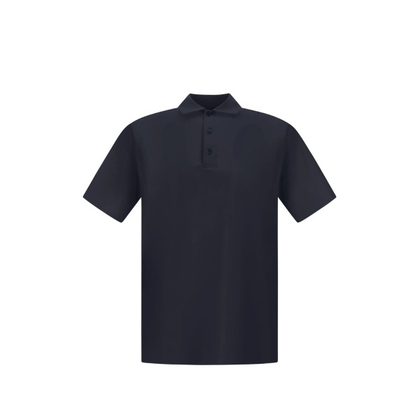 buttoned short-sleeved polo shirt