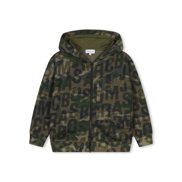 Camouflage-printed hoodie
