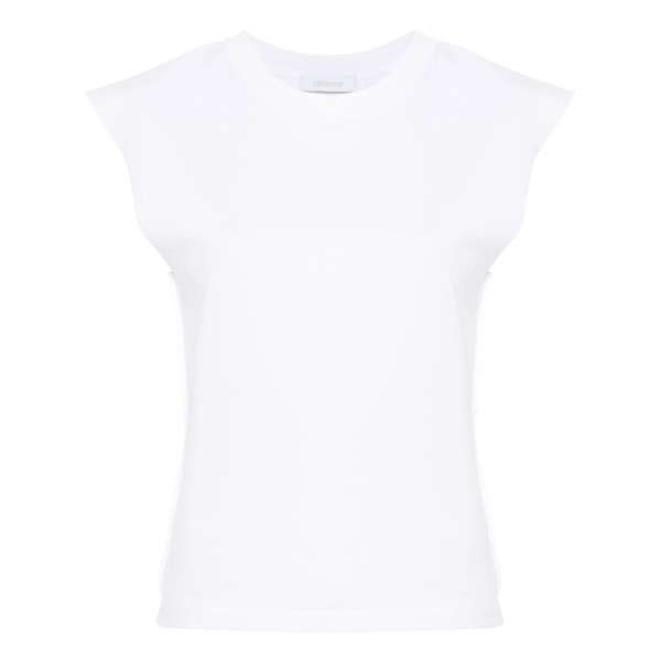 chain-detail cotton T-shirt