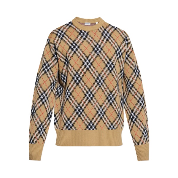 check-pattern sweater