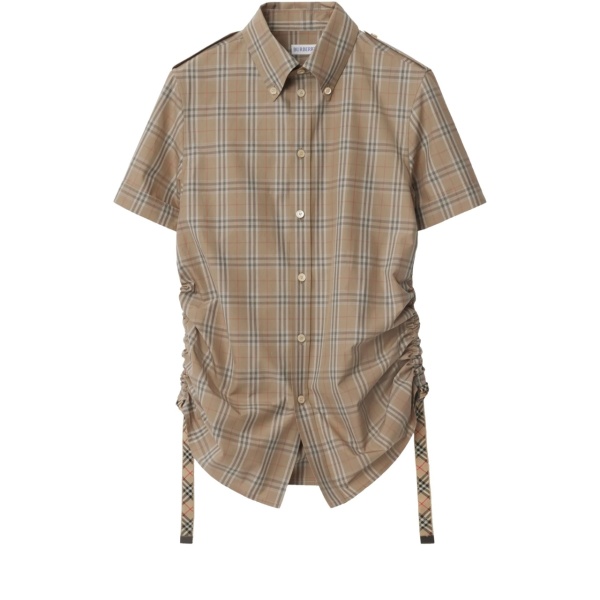 checkered cotton shirt