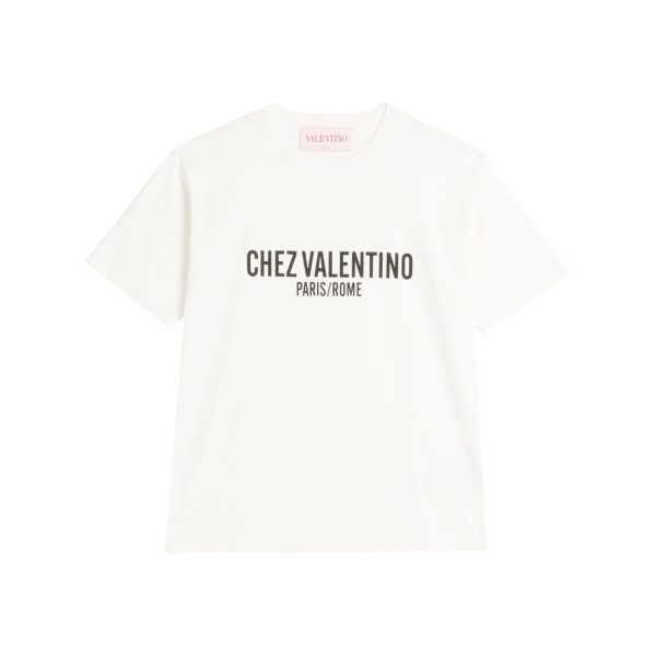 Chez Valentino-print T-shirt