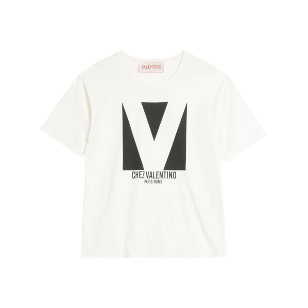 Chez Valentino-print T-shirt
