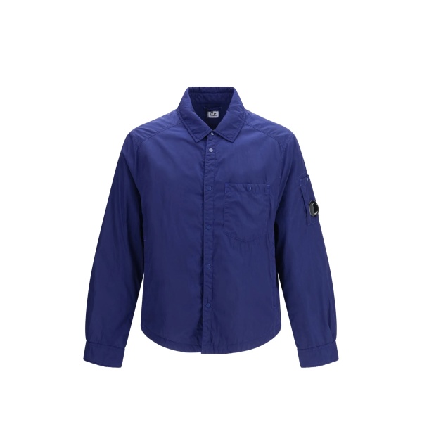 Chrome-R padded lens shirt jacket