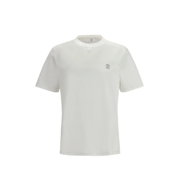 cneck-neck cotton T-shirt