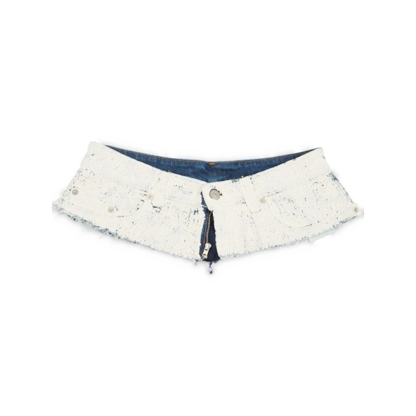 coated-finish denim belt