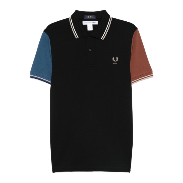 colour-block polo shirt