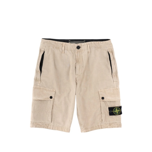Compass-badge cargo shorts