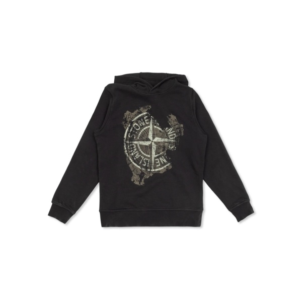 Compass-print hoodie