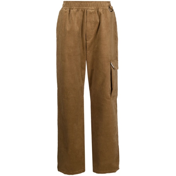 corduroy straight-leg trousers